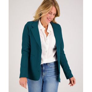 Je m'appelle Dames Blazer Met stretch - Blauw - Maat S