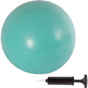 Groene Gymbal 65 cm - Anti-Burst Yoga Bal met Pomp - Max. 100kg - PVC-materiaal - Voor Fitness & Training