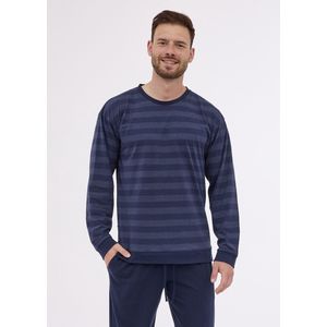 Cornette Heren Pyjama Winter Lange Mouw Lange Broek Loose 14 Navy Blue 117/279 XXL