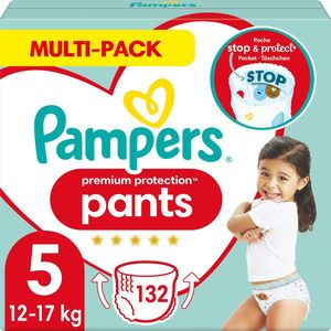 Pampers Premium Protection Pants Luierbroekjes - Maat 5 (12-17 kg) - 132 Stuks - Multi-Pack