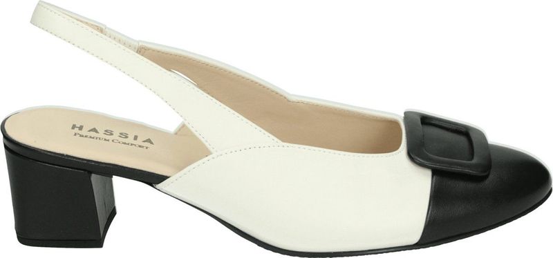 Hassia - 304188 - Pumps - Kleur: Wit/beige - Maat: 35.5