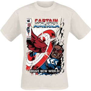 Captain America Brave New World - Impact Heren T-shirt - natuur - XXL