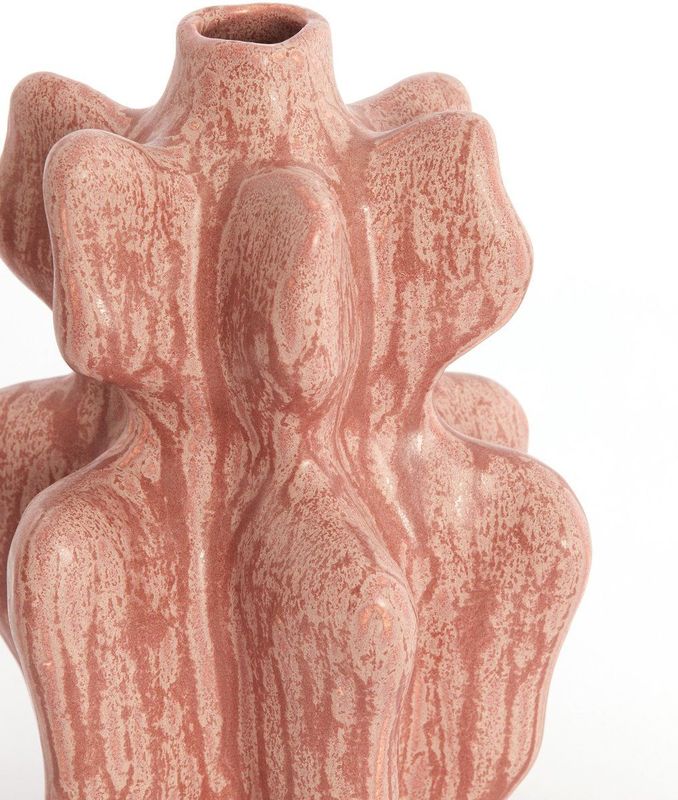 Light - Living Vaas Nara - Keramiek - Rood/Roze - 24 cm hoog