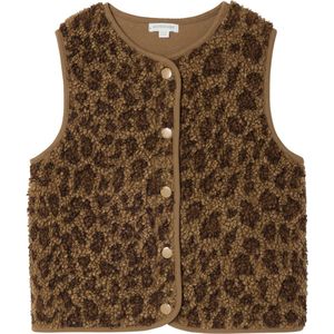 Vertbaudet - Mouwloos Vestje - Luipaardprint - Sherpa
