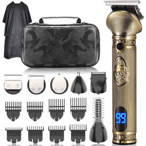 HAUSS - Tondeuse Set - Goud - 6 In 1 - Draadloze Tondeuse - Haartrimmer - Complete Set