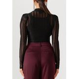 Aaiko - Top Ivona Mesh - Zwart - Dames