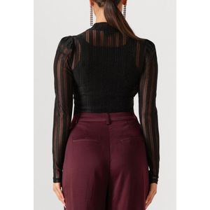 Aaiko - Top Ivona Mesh - Zwart - Dames
