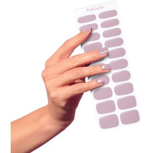 Pink Gellac UV Nagelstickers - Gellak Stickers 0040 Soft Mauve - Nail Art Gel Stickers voor Nagels - 20 stuks in 10 maten