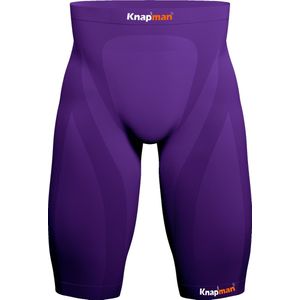 Knapman Zoned Compression Short 45% Paars | Compressiebroek (Liesbroek) voor Heren | Maat XXL