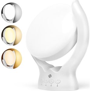 Equivera Lichttherapielamp - Daglichtlamp - Bureaulamp - Tegen Winterdepressie - SAD Lamp - Zonlicht - Meerdere Standen - Timerfunctie