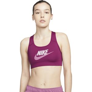 Nike Dri-Fit Swoosh sport bh paars Maat S