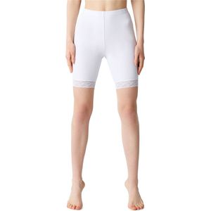 Bellivalini BLV-BLV50-216-LE Dames Leggings - Sport - Vrijetijdsbroek - Kort - Viscose - Sporbroek - Yogabroek - Wit - XS