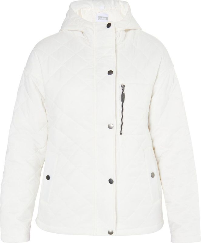 Usha - Tussenjas - Zilver - Gewatteerde Jas