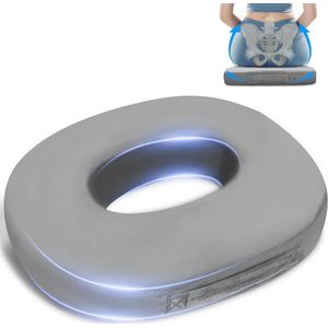 Nieuwe titel: Ergonomisch Orthopedisch Zitkussen van Traagschuim voor Rolstoelen (Grijs)