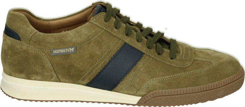 Mephisto - ELYO VELSPORT - Casual Schoenen - Groen - Leer/Suède - Rubber Zool