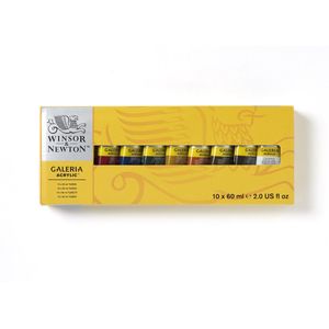 Winsor & Newton Galeria Acrylic Colours Set 10 x 60ml