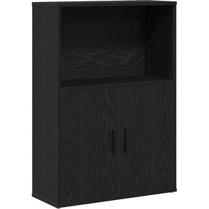 vidaXL Boekenkast - 60x24x85 cm - Zwart Eiken Boekenkast - Boekenkasten - Boekenplank - Opbergkast