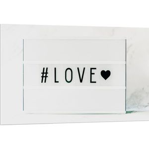 Forex - Letterbord Love - 120x80cm Foto op Forex
