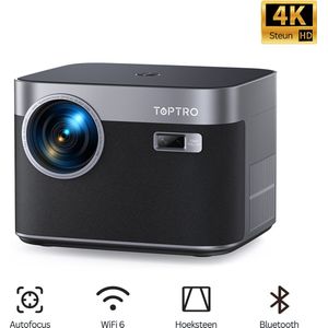 Toptro X7 Projector 4K - Mini Beamer - Mini Projector - Top Kwaliteit - Wifi - Bluetooth - 25000 Lumen