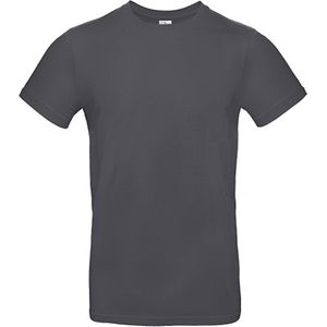 2-Pack herenshirt 'E190' met ronde hals B&C Collectie Dark Grey maat S