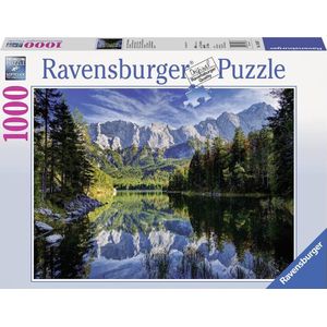 Puzzel Eibsee Met Wettersteingebergte En Zugspitze (1000 stukjes, Landschappen)