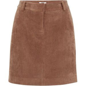 WE Fashion - Corduroy - Korte Rok - Bruin