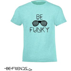 Be Friends T-Shirt - Be Funky - Vrouwen - Mint groen - Maat S