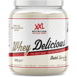 XXL Nutrition - Whey Delicious - Speculaas - Wei Eiwitpoeder met BCAA & Glutamine, Proteïne poeder, Eiwit shake, Whey Protein - 1000 gram