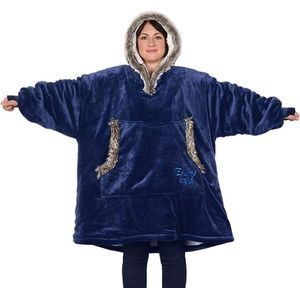 Hoodiedeken, Sherpa Extra Grote Fleecehoodie, / ochtendjas, Comfort Badjas voor dames en heren, wollig, Winter deken - Fleece dekentje - Hoodie Blanket