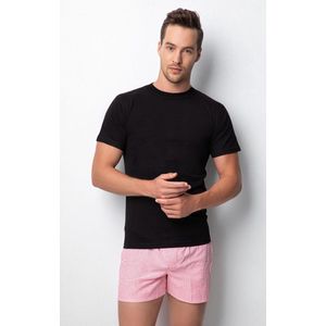 T-Shirt Voor Heren-6 stuks-Ronde Hals-Heren Hemd-Zwart-M