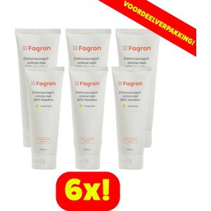 6x Fagron Cetomacrogolcrème Met 20% Vaseline - 100 ml - Voordeelverpakking!