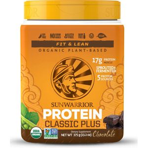 Sunwarrior Proteïne Classic Plus - Chocolade - 375 gram