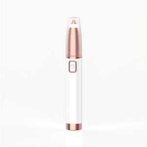 ARAMO® - Premium Metalen USB Elektrische Wenkbrauw Trimmer - Epilator - Mini Lippenstift Scheerapparaat - Wit.