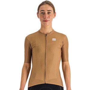 Sportful CHECKMATE Fietsshirt Dames Gold Mauve - Vrouwen - maat L