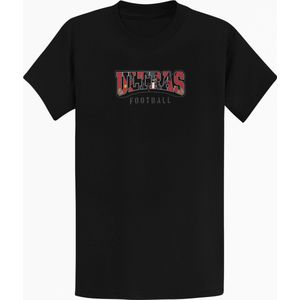 VOETBAL ULTRAS T-SHIRT - ZWART MAAT XXL
