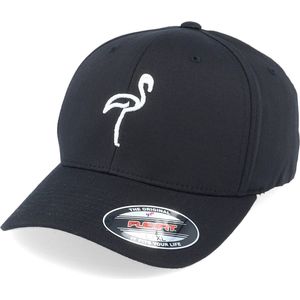 Hatstore- 3D Flamingo Black Flexfit - Iconic Cap
