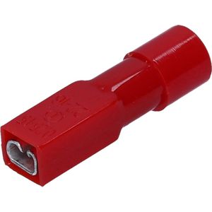 100 stuks Cembre RF-F305P platte stekkerdoos 2,8 x 0,5 rood volledig geïsoleerd I industriële kwaliteit