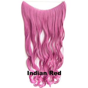Wire hair extensions wavy rood - Indian Red