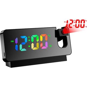 Solacis Wekkerradio Met Projectie - Wekkerradio - Digitale wekker - Wekkerradio kinderen - Wekker met projectie op plafond - Must have!