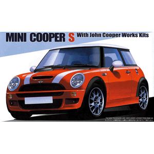 1:24 Fujimi 12253 Mini Cooper S with John Cooper Works Kits Plastic Modelbouwpakket
