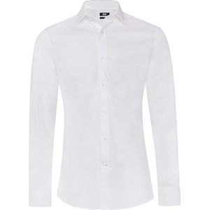 WE Fashion Heren slim fit jersey overhemd - Maat XS