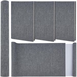 CRASPIRE 51 x 11.8 Inch Grey Book Cloth Book Binding Cover Fabric Surface Paper Backed A4 to A8 Linen Polyester Woven Book Cover for Books Album Scrapbooking Archival DIY Cover Bookbinding
