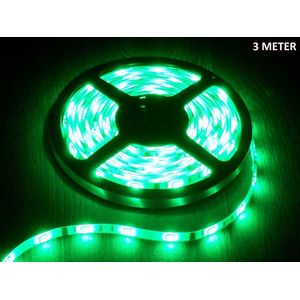 LED Strip Groen - 3 Meter - 60 LEDS Per Meter - Waterdicht