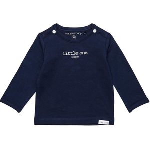 Noppies Unisex Shirt Hester met tekst - Navy - Maat 68