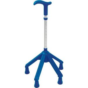 Rebotec Vierpoot Wandelstok Blauw