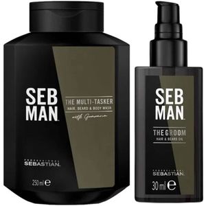 Sebastian - SEB MAN - Haar- en Baardverzorging - 250ml Shampoo en 30ml Baardolie