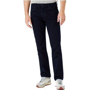 Wrangler Heren Jeans Broeken Greensboro regular/straight Fit Zwart 36W / 36L Volwassenen