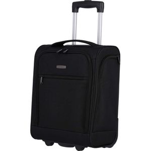 handbagage-trolley, past onder zitting, reisbagage, 43 cm, zwart (zwart), 43 cm