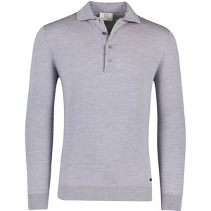 Born With Appetite polo lange mouw grijs