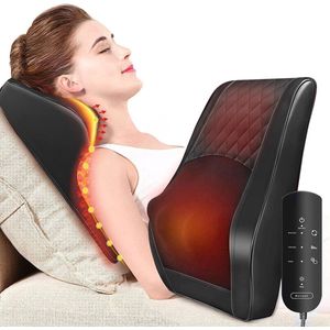 Massagekussen - Shiatsu Nek en Rug Massager met Warmte - Massagers voor Nek en Rug - Massagekussen voor Onderrug, Nek, Schouder, Benen, Voet, Lichaamspierpijnverlichting - Ontspan Thuis Auto Kantoor